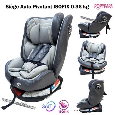 Siège Auto Isofix Pivotant 0-36 kg - Popypapa