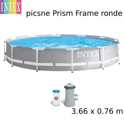 Piscine hors sol ronde 366 x 76 cm avec pompe de filtration | Intex