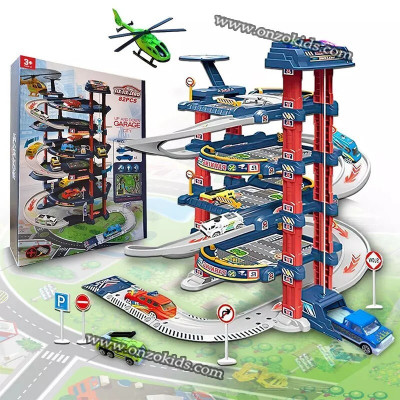 jouets-garage-circuit-de-voiture-82-pcs-dar-el-beida-alger-algerie