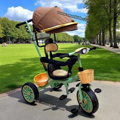 tricycle, vélo poussette 3en1 de luxe pour enfant