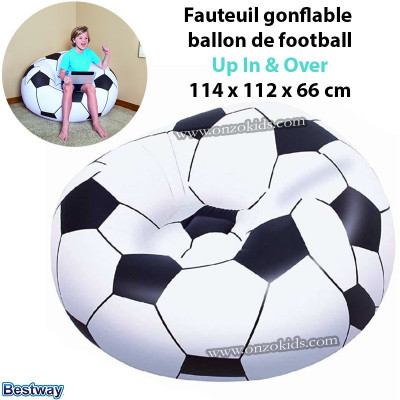 Fauteuil gonflable ballon de football Up In & Over 114 x 112 x 66 cm - Bestway