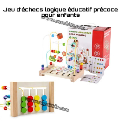 jouet éducatif Jeu déchecs logique éducatif précoce pour enfants 