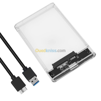 Rack Boîtier De Disque Dur HDD SSD Transparent 2.5 CAPSYS