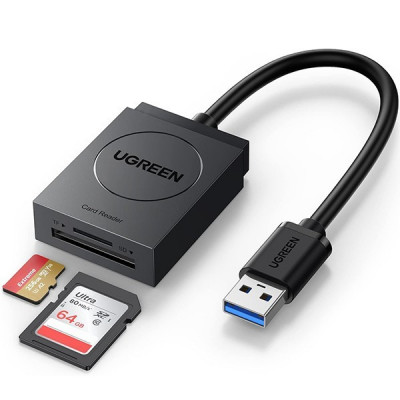 Adaptateur UGREEN USB 3.0 Lecteur de Carte SD Micro SD REF : 20250