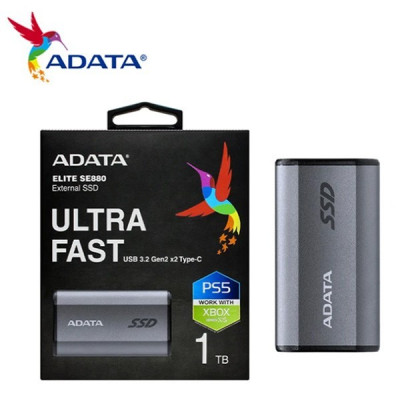 DISQUE DUR EXTERNE SSD ADATA SE880 TITANE 1000 Go