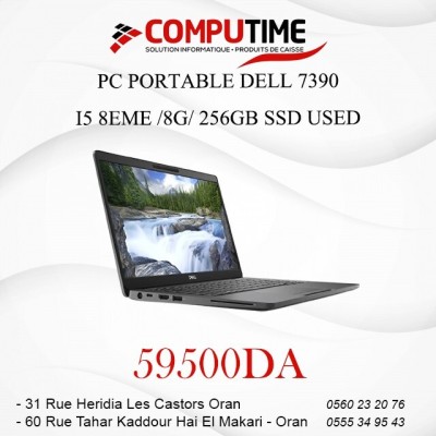 PC PORTABLE DELL 7390 I5 8EME /8G/ 256GB SSD USED