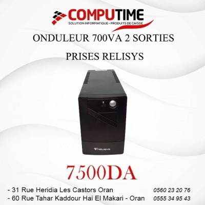 ONDULEUR 700VA 2 SORTIES  PRISES RELISYS