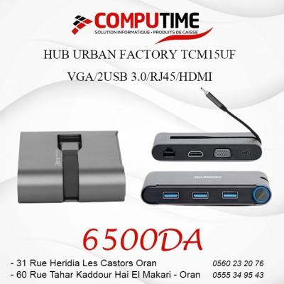 HUB URBAN FACTORY TCM15UF VGA/2USB 3.0/RJ45/HDMI