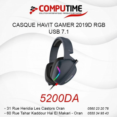 CASQUE HAVIT GAMER 2019D USB 7.1
