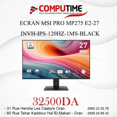 ECRAN MSI PRO MP275 E2-27 INVH-IPS-120HZ-1MS-BLACK
