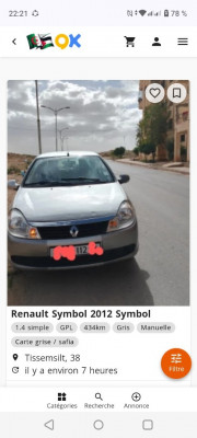 voitures-renault-symbol-2012-tissemsilt-algerie