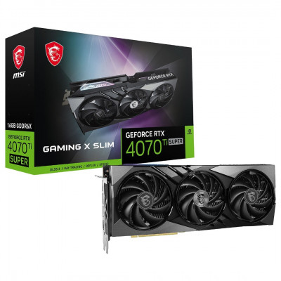 RTX 4070 Ti Super 16 Go MSI Gaming X Slim Black