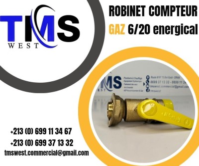 Robinet d'arrêt compteur Gaz 6/20 energical