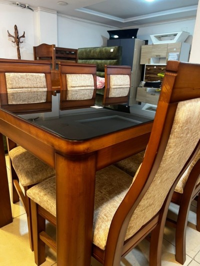 Table à Manger en Bois de Hêtre + 6 Chaises PROMO 