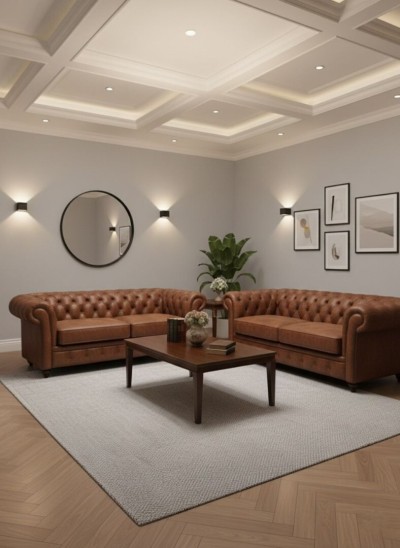 SALON SEMILI CUIRE SUR MESURE