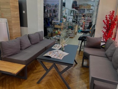 Salon de Jardin en Forme de L  8 Places