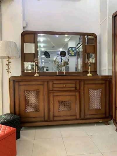 Bahut  en bois hetre avec miroir