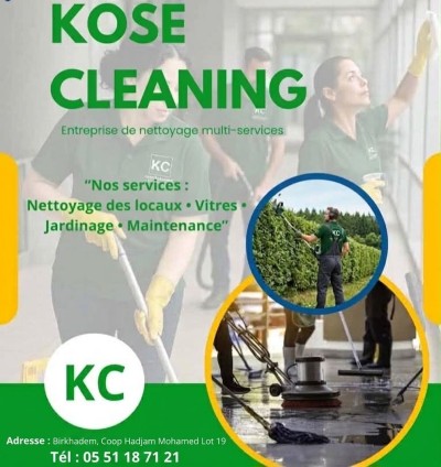 تنظيف-و-صحة-عامة-recrutement-agents-entretien-et-nettoyage-kose-cleaning-بئر-خادم-الجزائر