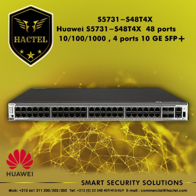 Huawei S5731-S48T4X  48 ports 10/100/1000 , 4 ports 10 GE SFP+