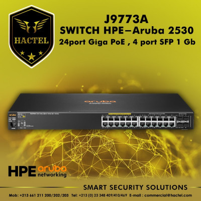 SWITCH HPE-Aruba 2530, 24 port Giga PoE , 4 port SFP 1GB 