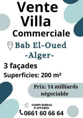 Vente Villa Alger Bab el oued