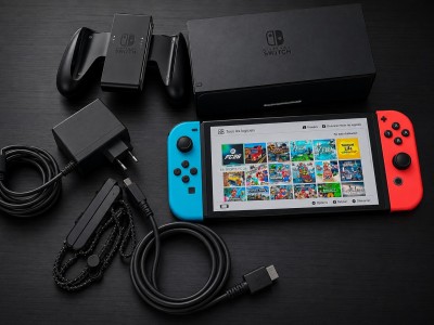 أجهزة-ألعاب-الفيديو-nintendo-switch-oled-flashee-128-go-avec-tous-les-accessoires-originaux-دار-البيضاء-الجزائر
