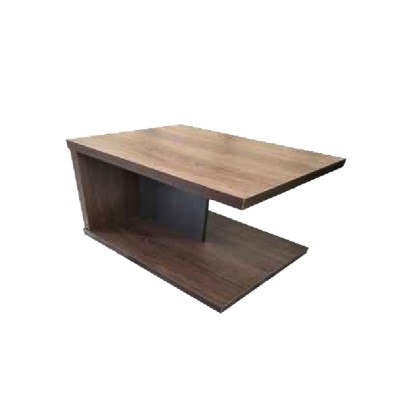 Table basse moderne en bois foncé
