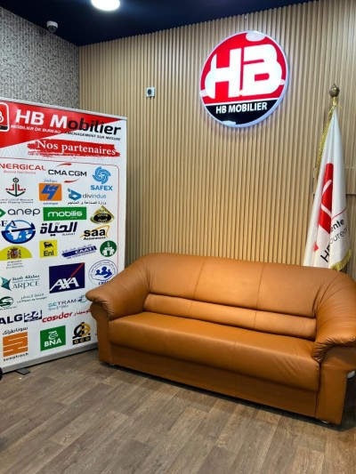 Salon en véritable cuir 