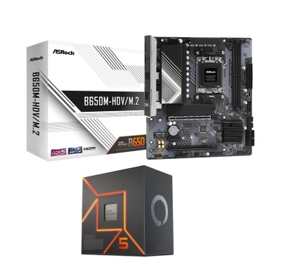 Asrock B650M-HDV + Ryzen 5 7600 Box