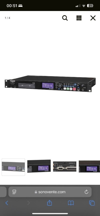 Tascam enregistreur stéréo SS-R200