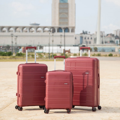luggage-travel-bags-serie-de-trois-valises-omaska-maze-incassables-en-100-polypropylene-bordeaux-bleu-noir-gris-bab-ezzouar-alger-algeria