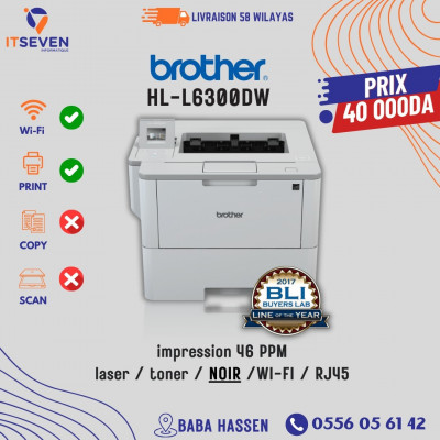 Imprimante BROTHER HL-L6300DW Laser monochrome 