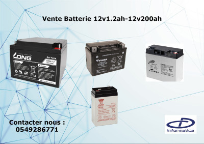 vente Batterie onduleur ,solaire 12v1.2ah-200ah sola