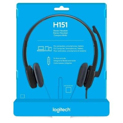 Casque ( ecouteurs / headset ) Logitech H151 Filaire/Noir