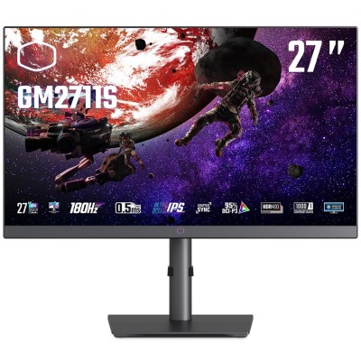 Ecran Cooler Master GM2711S 27 Pouces/WQHD/180Hz/IPS/1ms/HMDI 2.0/DisplayPort 1.4/USB Type B 3.0