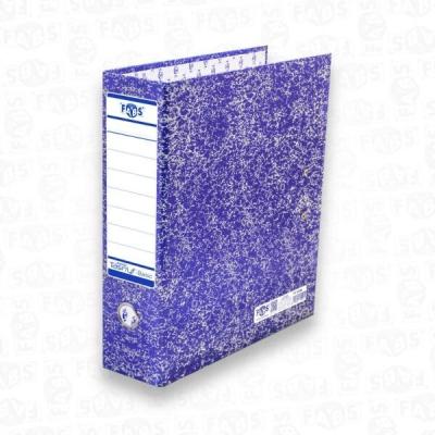 Classeur chrono à levier en carton marbré