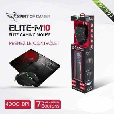 ELITE-M10 + TAPIS ORIGINAL SPIRIT OF GAMER