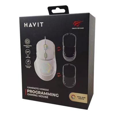 SOURIS HAVIT RGB 3in1 12800DPI Wired Gaming Mouse White MS965SE