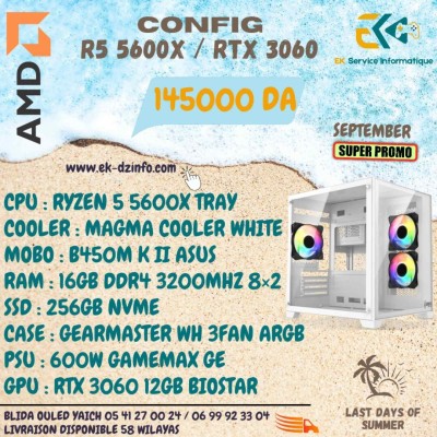PC GAMER CONFIG RYZEN 5 5600X / RTX 3060