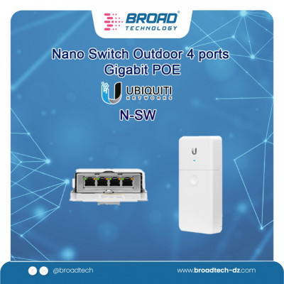  Nano Switch Outdoor 4 ports Gigabit POE Réf:N-SW UBIQUITI 