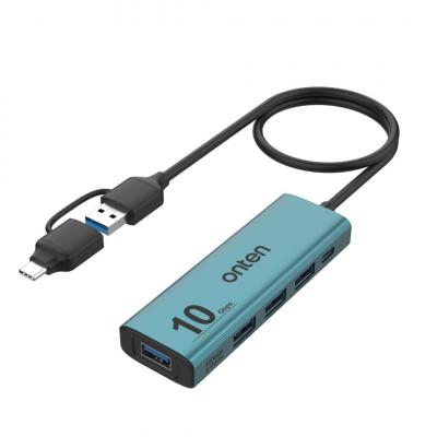 HUB USB-C & USB 3.2 Gen 4 ports 10 Gbps  (5 IN 2)