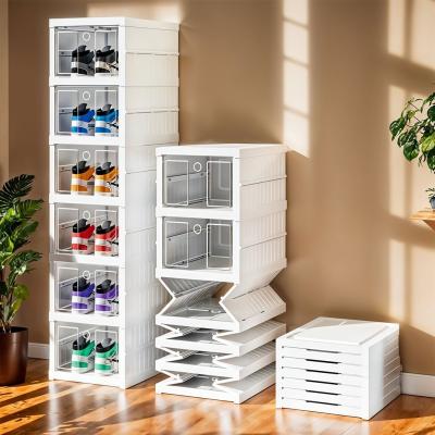 Rangement Chaussures Transparent Pliable 6 Étages