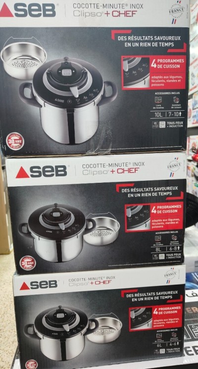 COCOTTE SEB CLIPSO + CHEF 6/8/10L