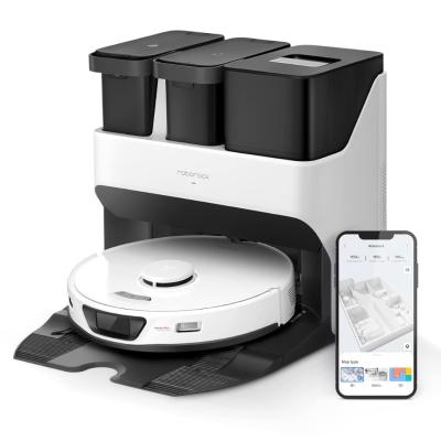 Robot Aspirateur Laveur Avec Station Roborock S7 Max Ultra 5500Pa 180 Min Autonomie Blanc
