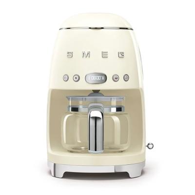 Machine À Café Filtre SMEG DCF02CREU,12 Tasses, 2 Niveaux D'Intensité,1050W Crème 