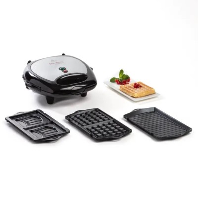 Moulinex Break Time SW611812 Gaufrier, Croque & Grill - 700W