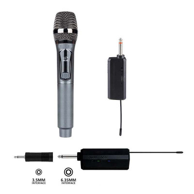 Microphone professionnel Studio sans-fil à condensateur Rechargeable TTD-M10 - Gris