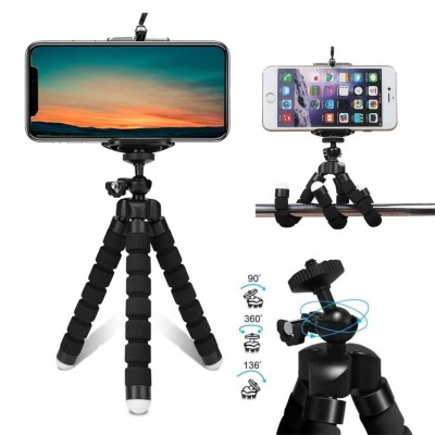 Mini Trépied Portable Flexible pour téléphone Portable Go pro caméra avec support smartphone H-08