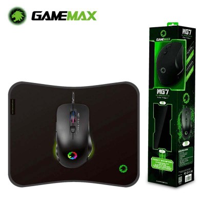 Kit combo Souris et Tapis Gaming GAMEMAX MG7 3200dpi USB 6 Bouttons
