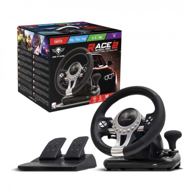 Volant de course Spirit Of Gamer Race Wheel Pro 2 + Support de Fixation PS4 / XBOX ONE / PC / SWITCH